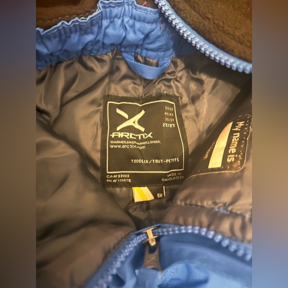 2T Blue Arctix Toddler Snow Bibs - Picture 2 of 3